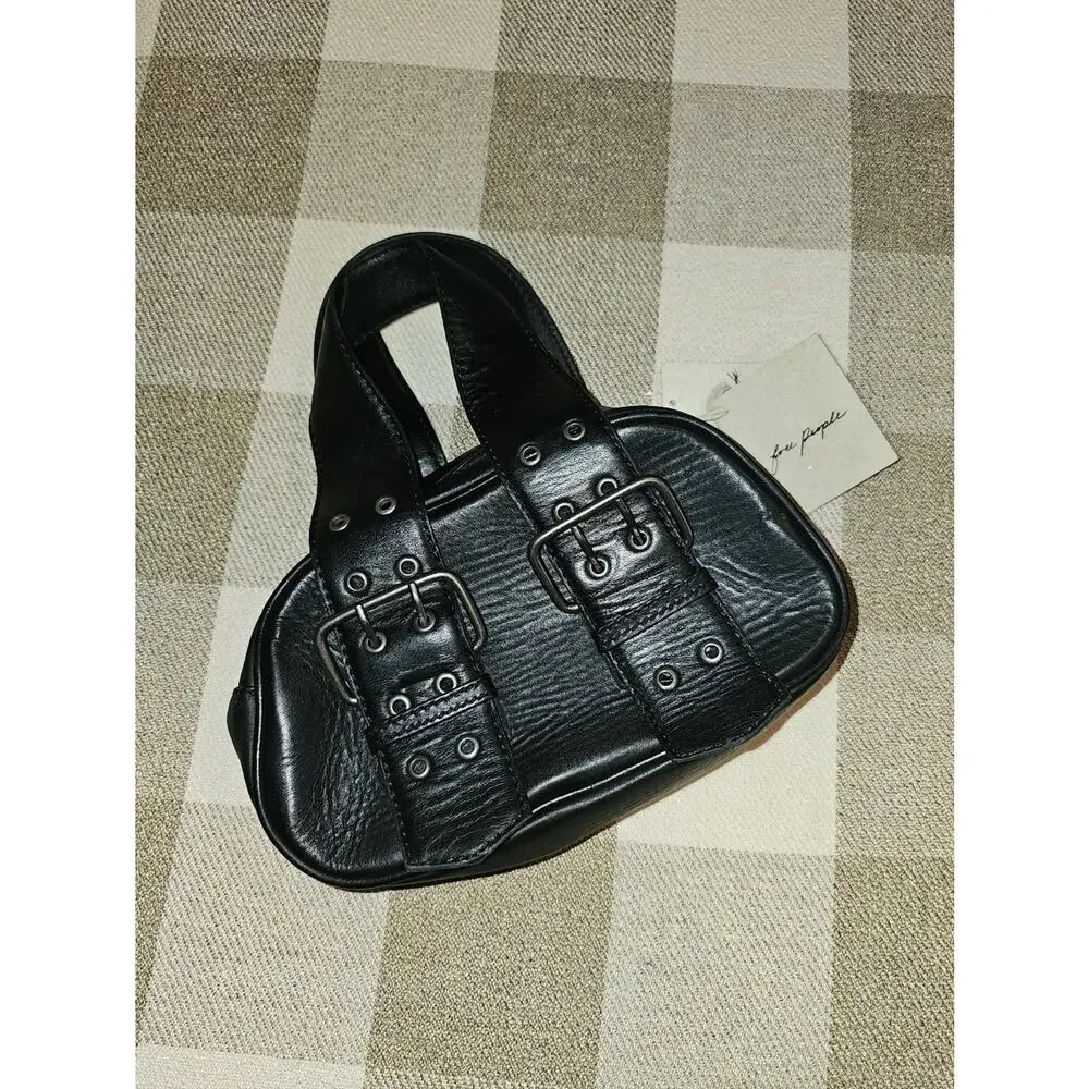 Nwt Free People Say Yes Bag in Black